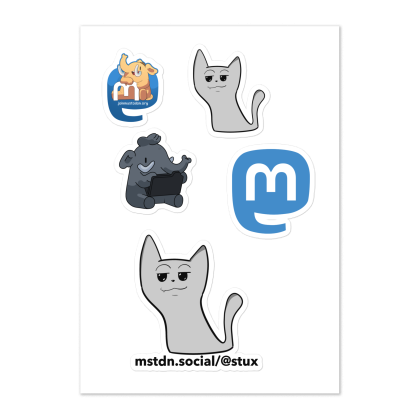 Stux Sticker sheet
