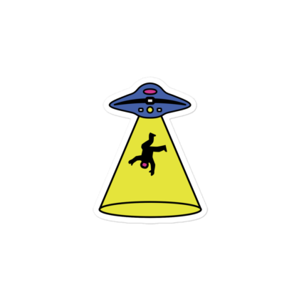 Alien Spaceship Sticker