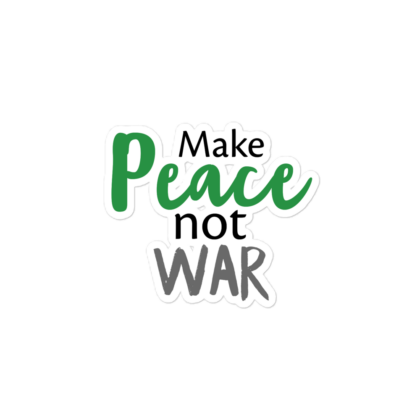 Make Peace No War Sticker
