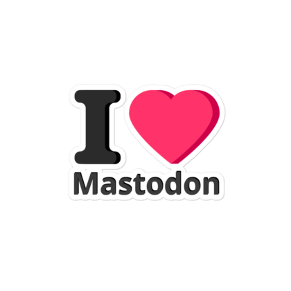 I ♥️ Mastodon Sticker