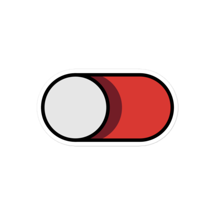Off Button Sticker